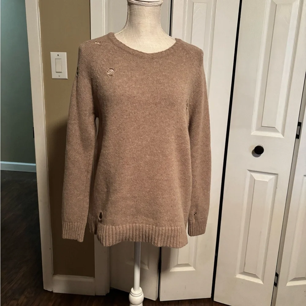 Anine Bing Distressed Brown Sweater Size Small - Picture 4 of 10